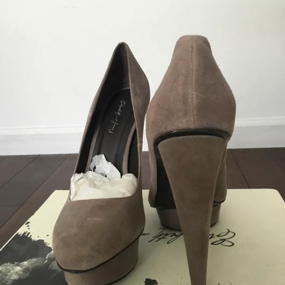Elizabeth and James Mason Platform heel Gray Suede - Picture 4 of 4